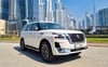 Nissan Patrol V8 Platinum (White), 2022 for rent in Dubai