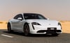 Porsche Taycan Turbo (Bianca), 2021 in affitto a Dubai