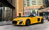 Audi R8- V10 SPYDER (Amarillo), 2021 para alquiler en Dubai