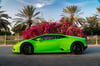 إيجار Lamborghini Huracan (أخضر), 2019 في دبي 2