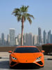البرتقالي Lamborghini Evo, 2020 للإيجار في دبي 