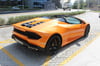 Lamborghini Huracan Spider (Orange), 2018 for rent in Dubai 2