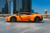 Lamborghini Huracan (naranja), 2020 para alquiler en Dubai 2