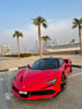 أحمر Ferrari FS90, 2021 للإيجار في دبي 