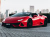 إيجار Lamborghini Evo Spyder (أحمر), 2020 في دبي 0
