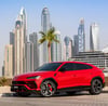 Red Lamborghini Urus, 2020 for rent in Dubai 