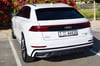 White Audi Q8, 2019 for rent in Dubai 