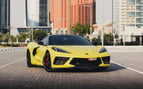 Chevrolet Corvette C8 Spyder (Yellow), 2022 for rent in Abu-Dhabi