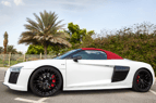 Audi R8 V10 Spyder (White), 2018 for rent in Dubai 2