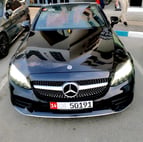 Mercedes C200 cabrio (Black), 2019 for rent in Dubai 1