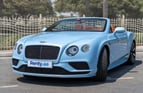 Bentley GT Convertible (Blue), 2016 for rent in Dubai 5