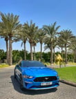 Ford Mustang GT Premium V8 (Blue), 2020 for rent in Dubai 3