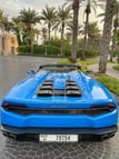 Lamborghini Huracan Spyder (Bleue), 2018 à louer à Dubai 1