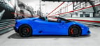 Lamborghini Huracan spyder (Синий), 2018 для аренды в Дубай 0
