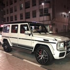 Mercedes G63 (Bright White), 2017 for rent in Dubai 2