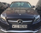 Mercedes C Class C300 (Dark Blue), 2018 for rent in Dubai 0