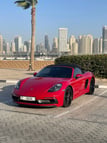 Porsche Boxster GTS (Rojo oscuro), 2019 para alquiler en Dubai 0