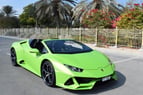 Lamborghini Evo Spyder (Verde), 2021 para alquiler en Dubai 0