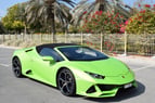 Lamborghini Evo Spyder (verde), 2021 in affitto a Dubai 3
