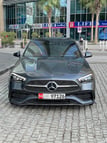 Mercedes C200 (Серый), 2022 для аренды в Дубай 0