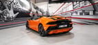 Lamborghini Evo spyder (naranja), 2021 para alquiler en Dubai 3