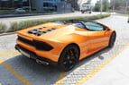 Lamborghini Huracan Spider (Orange), 2018 para alquiler en Dubai 2