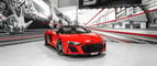 Audi R8 spyder (rojo), 2021 para alquiler en Dubai 0