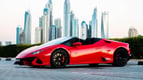Lamborghini Evo Spyder (rojo), 2020 para alquiler en Dubai 1