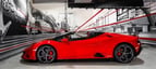 Lamborghini Evo spyder (rojo), 2021 para alquiler en Dubai 2