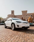 Tesla Model X (Белый), 2021 для аренды в Дубай 0