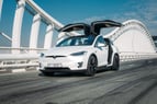 Tesla Model X (Blanco), 2023 para alquiler en Dubai 2