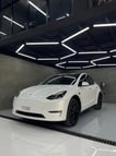 Tesla Model Y Long Range (Blanco), 2023 para alquiler en Dubai 0