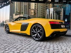 Audi R8- V10 SPYDER (Yellow), 2021 for rent in Dubai 4