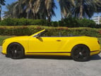 Bentley Continental GTC (Yellow), 2017 for rent in Dubai 1