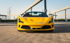 Ferrari F8 Tributo Spyder (Amarillo), 2022 para alquiler en Abu-Dhabi 0