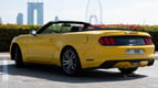 Ford Mustang GT convert. (Yellow), 2017 for rent in Dubai 1
