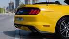 Ford Mustang GT convert. (Yellow), 2017 for rent in Dubai 3