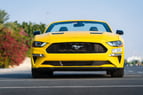 Ford Mustang cabrio (Yellow), 2018 for rent in Dubai 5