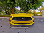 Ford Mustang cabrio (Yellow), 2018 for rent in Dubai 2
