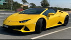 在迪拜 租 Lamborghini Evo Spyder (黄色), 2022 2