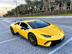Lamborghini Huracan Performante (Желтый), 2018 для аренды в Дубай 0