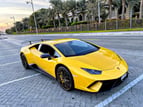 Lamborghini Huracan Performante (Yellow), 2018 for rent in Dubai 2