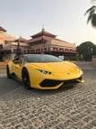 在迪拜 租 Lamborghini Huracan (黄色), 2018 3