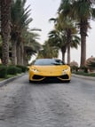 在迪拜 租 Lamborghini Huracan (黄色), 2018 5