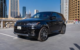 Schwarz Range Rover Sport, 2020