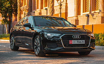 Audi A6 (Negro), 2023 para alquiler en Abu-Dhabi