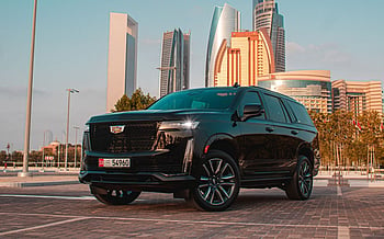 Cadillac Escalade (Noir), 2022 à louer à Abu Dhabi