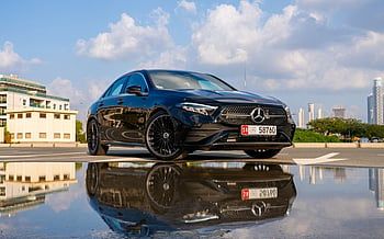 Mercedes A200 (Черный), 2024 для аренды в Дубай