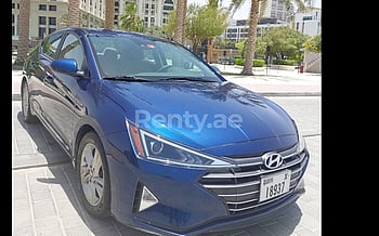 Hyundai Elantra (Blue), 2021 for rent in Dubai