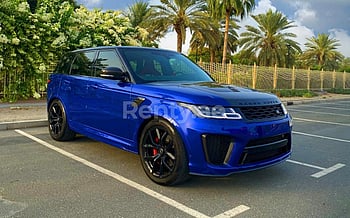 Range Rover Sport SVR (Синий), 2020 для аренды в Дубай